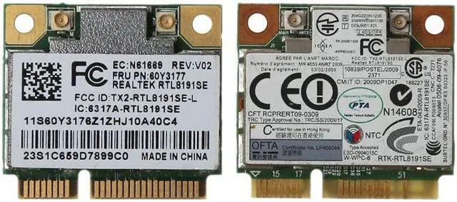 Alt view image 4 of 6 - RTL8191SE Multifunctional FRU 43Y6553 60Y3177  Card Half PCIE Wireless Wifi Card Delicate forDropship