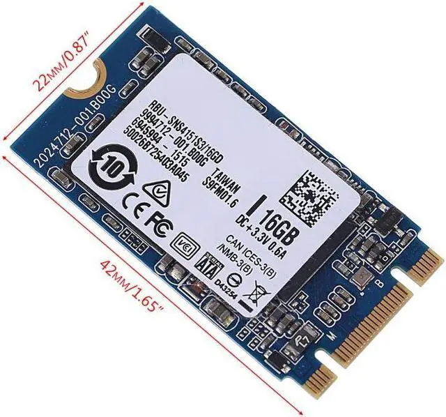 Alt view image 6 of 6 - Half Slim 16GB SSD Internal Solid State Drive High Performance Hard Disk for Laptop PC Computer Notebook Dropship