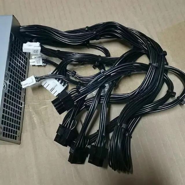 Alt view image 5 of 6 - 1350W Power Supply For Aurora R13 R14 R15, XPS 8950 3910,T3660,L1350EPF-00 D1350EPF-00, XYJHT 74HMF KV63M,12 pin + 3x4Pin