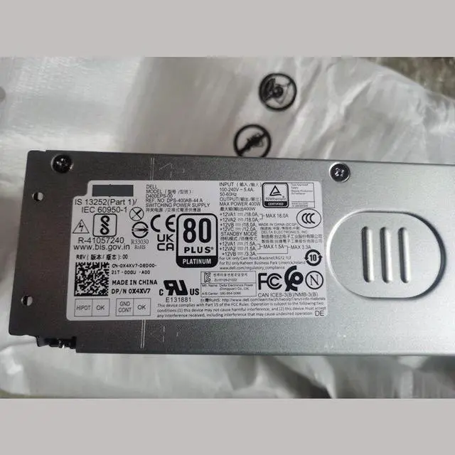 Alt view image 5 of 5 - Power Supply Adapter For Optiplex 3000 5000 7000 XE4 G12 PSU 400W D400EPS-00 L400EPS-00 H400EPS-00