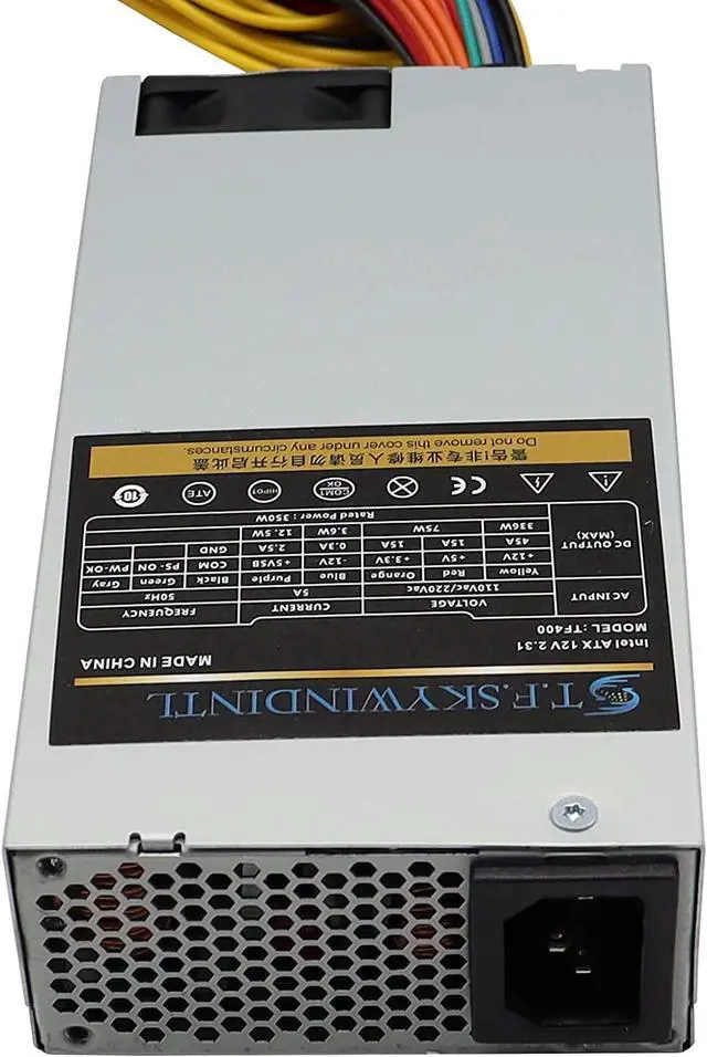Alt view image 4 of 6 - 350W 1u Flex ATX Power Supply 90-264V AC 3A 50-60Hz 1U Small Desktop Computer PSU350W)