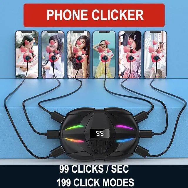 Alt view image 4 of 4 - Smartphone Auto Clicker Device for Auto Clicker For Smart Phone Automatic Screen Tapper Simulated Finger Clicking USB Simulator(ClickerwithClickhead)