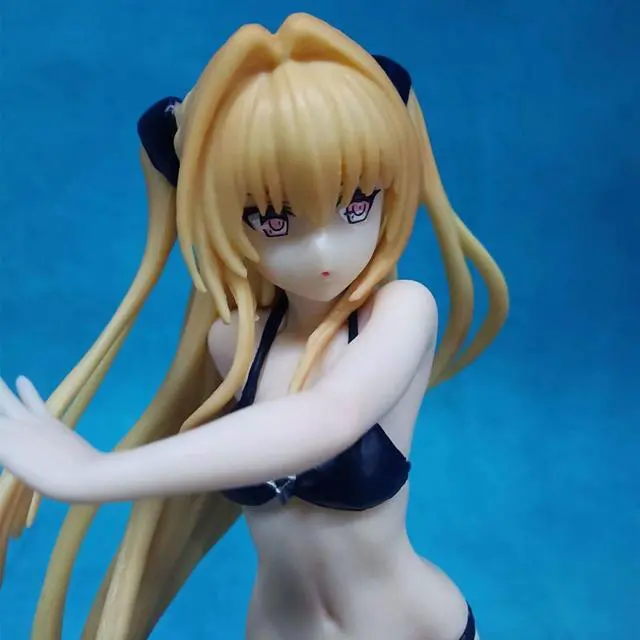 Alt view image 2 of 6 - Anime To Love Ru Golden Swimsuit PVC Action Figure Collectible Model Doll Toy 10cm