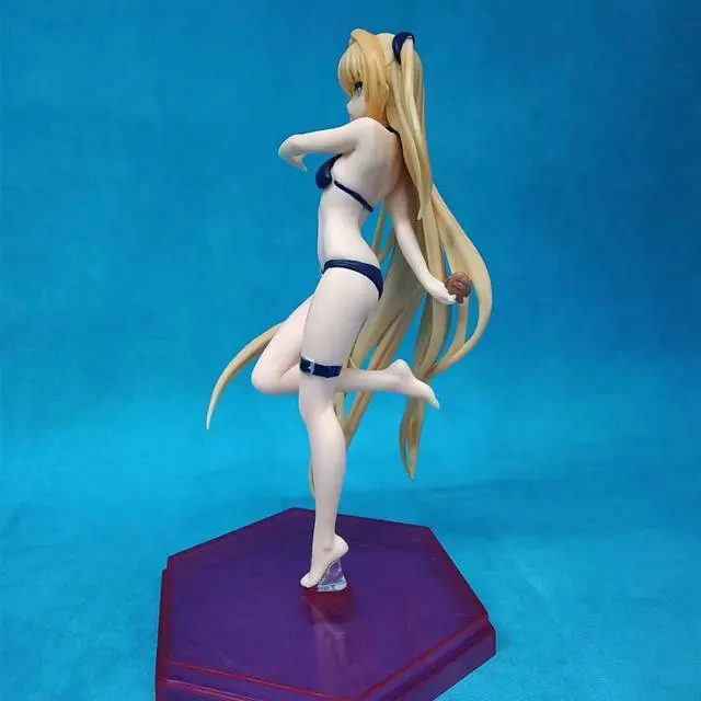 Alt view image 5 of 6 - Anime To Love Ru Golden Swimsuit PVC Action Figure Collectible Model Doll Toy 10cm