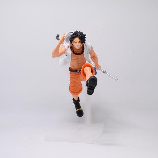 Anime One Piece D Luffy Portgas D Ace Running Fighting PVC Action