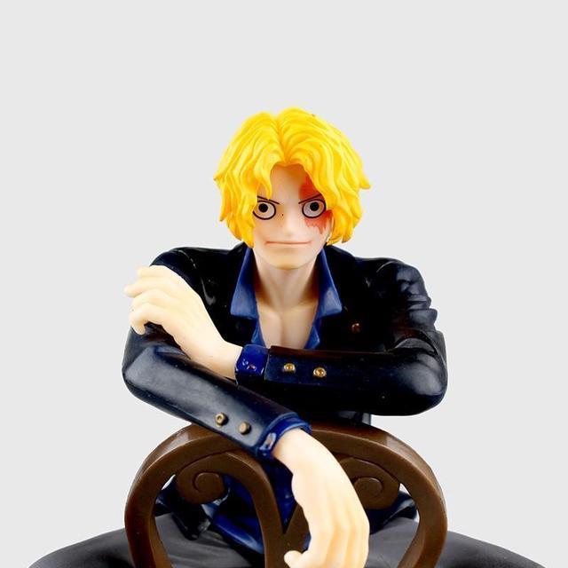 Anime One Piece Chair PVC Action Figure Collectible Model Doll Toy 16cm 