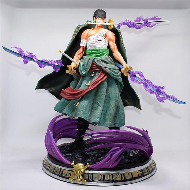 Paiuan OP Zoro Action Figure Toys Zoro with Sandoryu Scene PVC