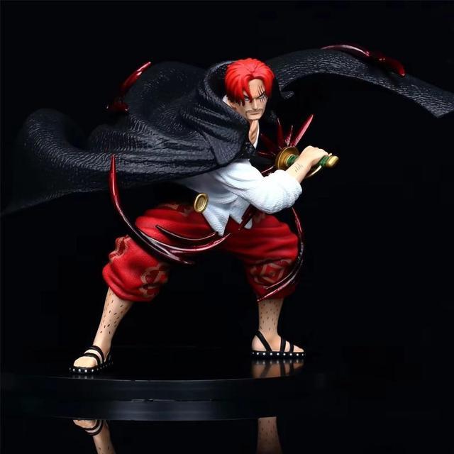 18cm One Piece LUFFY and SHANKS Anime Action Figure Toys 