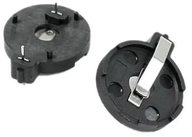 Alt view image 2 of 2 - CR2016 2025 2032 Coin Cell Button Battery Holder Socket Black 5 Pcs