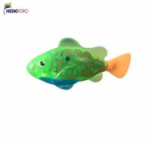 Alt view image 3 of 6 - 8 Pcs / Lot Flash Swimming Fish LED Electronic Fish Activated Toy Children Robot Pet Can Swim Bath Toy Children Gifts