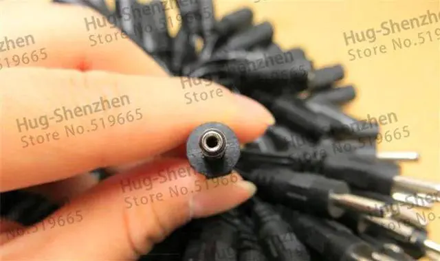 Alt view image 3 of 6 - 100pcs/lot 15cm DC connector adapter cable with 5.5*2.1 female connector to 3.5*1.35 Male connector