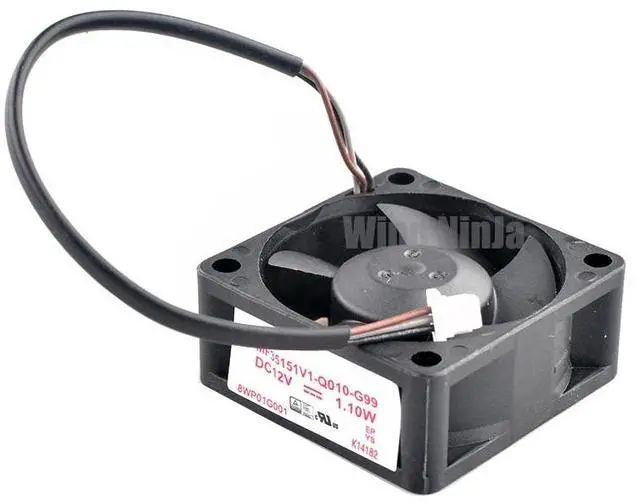 Alt view image 4 of 6 - MF35151V1-Q010-G99 35mm Cooling Fan 3.5cm 35x35x15mm DC12V 1.10W Low Profile for Projector Computer Radiator