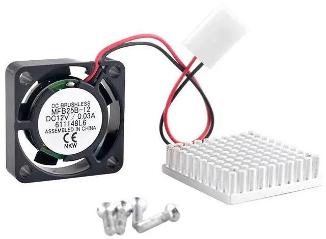 Alt view image 5 of 6 - MFB25B-12 2.5cm 25mm fan 25x25x7mm DC12V 0.03A Quiet micro cooler cooling fan heat sink for motherboard