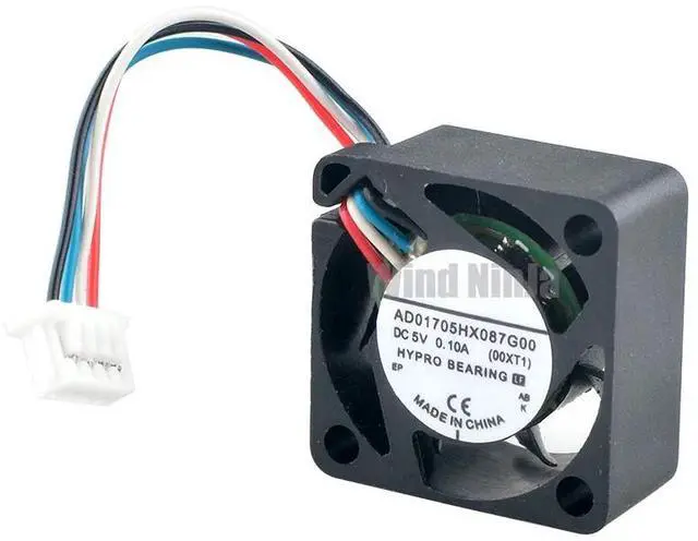 Alt view image 4 of 6 - 17mm AD01705HX087G00 Micro Axial Fan 1.7cm 17x17x8mm DC5V 0.10A 4-Pin PWM Miniature Equipment Cooling Fan