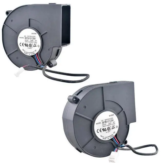 Alt view image 4 of 6 - BFB1012M 97x94x33mm 97mm Centrifugal Blower Fan DC12V 0.66A 3-Pin Double Ball Bearing Cooling Fan for Server Cabinets