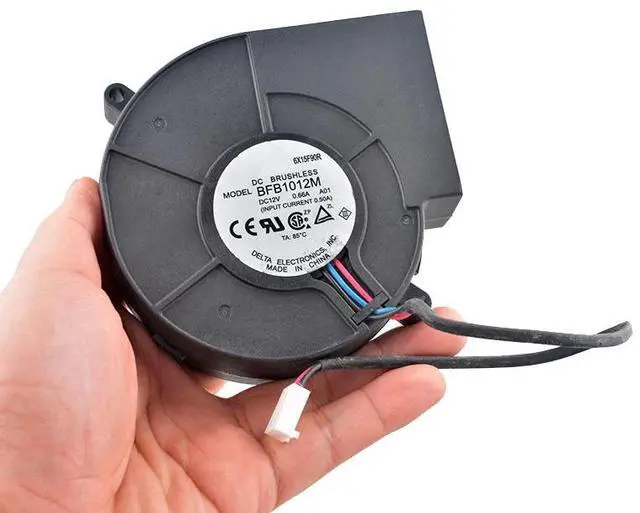 Alt view image 6 of 6 - BFB1012M 97x94x33mm 97mm Centrifugal Blower Fan DC12V 0.66A 3-Pin Double Ball Bearing Cooling Fan for Server Cabinets