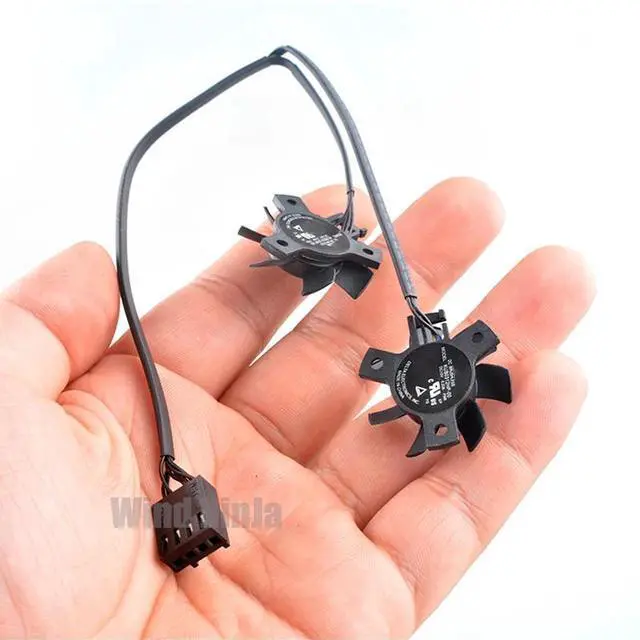 Alt view image 4 of 6 - KUB0312HP-00 Micro Axial Flow Fan Cooling Fan for R6EE Motherboard 28mm Diameter 19mm Hole Distance DC12V 0.20A 4-Pin