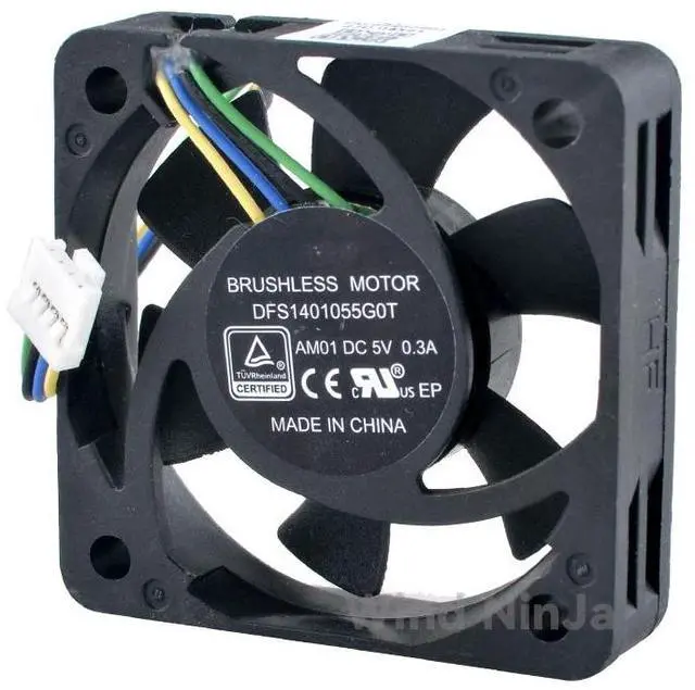 Alt view image 2 of 6 - DFS1401055G0T AM01 4cm 40mm fan 40x40x10mm DC5V 0.30A 4pin Cooling fan suitable for N5105 V3 motherboard