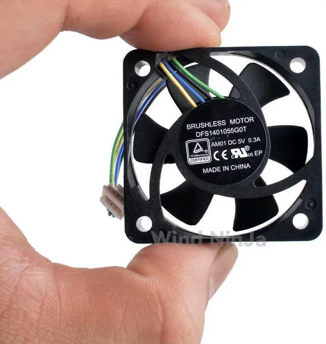 Alt view image 4 of 6 - DFS1401055G0T AM01 4cm 40mm fan 40x40x10mm DC5V 0.30A 4pin Cooling fan suitable for N5105 V3 motherboard