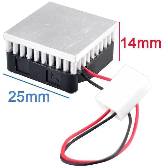Alt view image 2 of 6 - MFB25B-12 2.5cm 25mm fan 25x25x7mm DC12V 0.03A Quiet micro cooler cooling fan heat sink for motherboard