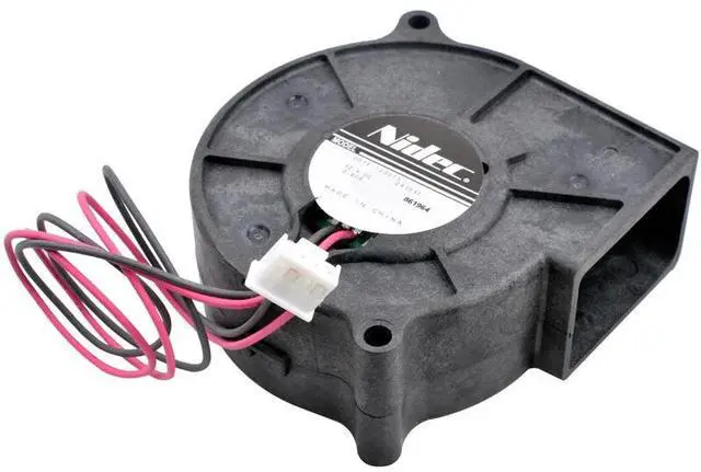 Alt view image 5 of 5 - D07F-12SS13 7530 75mm blower fan 75x75x30mm DC12V 0.40A High air volume turbo blower cooling fan for projector humidifier