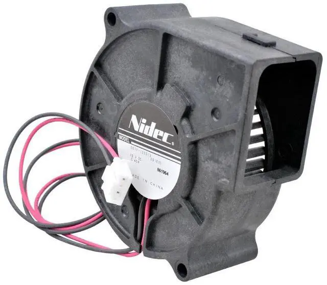 Alt view image 2 of 5 - D07F-12SS13 7530 75mm blower fan 75x75x30mm DC12V 0.40A High air volume turbo blower cooling fan for projector humidifier