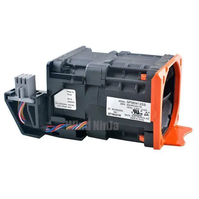 Alt view image 6 of 6 - (2pcs) Cooling Fan for Dell PowerEdge R620 R630 Drive Server DC12V 40x40x56mm Compatible with GFM0412SS VGMHR-A02 WWW1K-A01 14VG