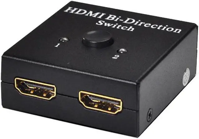 Alt view image 3 of 3 - 2 Ports 4Kx2K HDMI Switcher STEYR UHD Bi-directional Manual Switch 2x1 1x2 HDMI AB Switch HDCP Supports 4K FHD 1080P