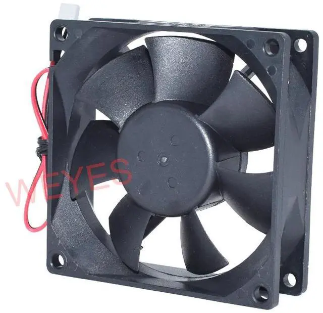 Alt view image 2 of 2 - For EVERFLOW F128025SH DC12V 0.19A 80*80*25mm Two Lines Cooling Fan