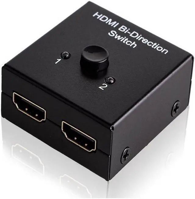 Alt view image 2 of 3 - 2 Ports 4Kx2K HDMI Switcher STEYR UHD Bi-directional Manual Switch 2x1 1x2 HDMI AB Switch HDCP Supports 4K FHD 1080P