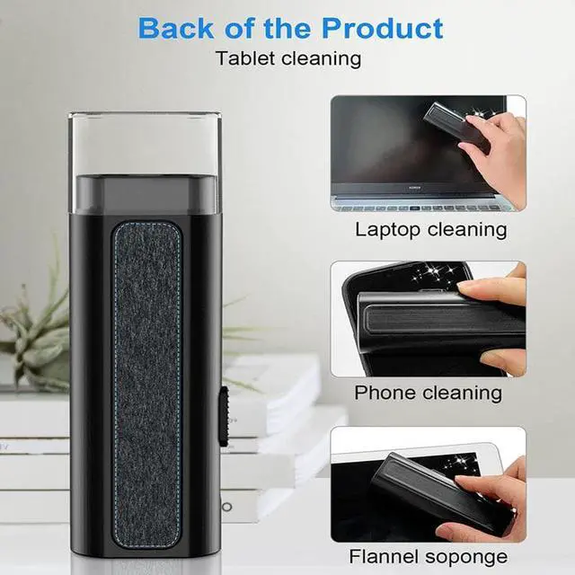 Alt view image 3 of 6 - 8-in-1 Keyboard Cleaning Brush Kit Computer Keyboard Cleaner Earphone Cleaning tools keycap Puller kit for PC Airpods Pro 1 2    Color: green (black)