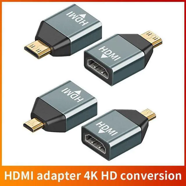 Alt view image 2 of 6 - 4K 60HZ Mini Micro hdmi to hdmi adapter converter For Laptop Graphics Card Camera TV Monitor HD Adapter Audio Video transmissio  (mini HDMI TO HDMI)