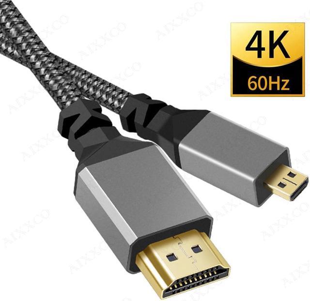 frugthave Ny ankomst Landskab 1m 1.5m 2m 3m Micro HDMI 4K/60Hz 3D Micro HDMI to HDMI Cable Male to Male  For GoPro Sony Projector (Micro HDMI to HDMI Length: 3M ) HDMI Cables -  Newegg.com