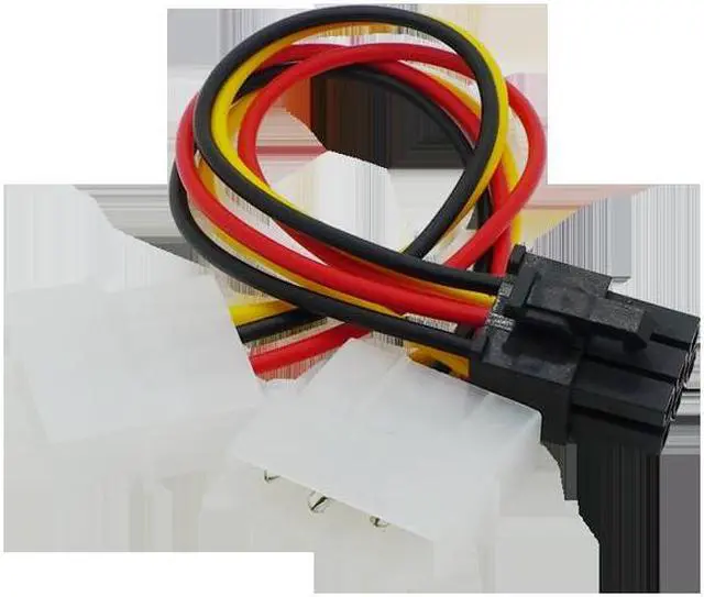 Alt view image 5 of 6 - 4 Pin M-olex To 6 Pin PCI-E ATX PSU Power Adapter Graphics Video Card Power Converter Adapter Cable Connector Power Cables