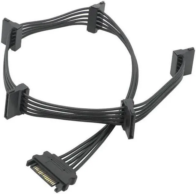 Alt view image 3 of 5 - SATA 15Pin 1 to 5 SATA hard drive power line hard disk expansion line Hot sale