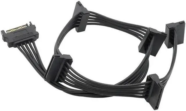 Alt view image 5 of 5 - SATA 15Pin 1 to 5 SATA hard drive power line hard disk expansion line Hot sale