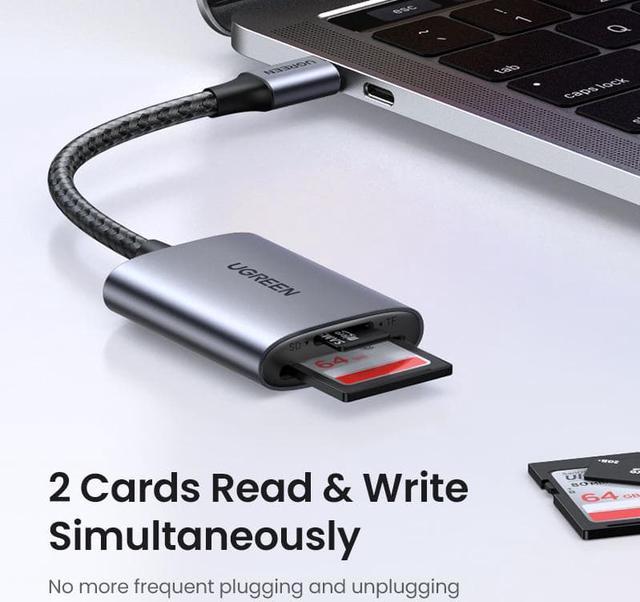 USB-C Card Reader USB3.0 SD Micro SD TF Card Reader for Laptop PC