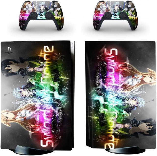 Playstation 5 PS5 Disk Console Skin Vinyl Cover Adesivi Decal + 2  Controller Skins Set