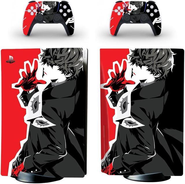 PS5 Standard Disc Edition Skin Sticker Decal Cover for Console & Controller  PS5 Skin Sticker Vinyl(Red) 