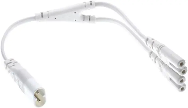 Main image of IEC320 C8 to 2xC7 Y Split AC Power Cord, IEC Figure 8 Male to 2 Female 1 in 2 Out AC Power Cable(White 30cm)