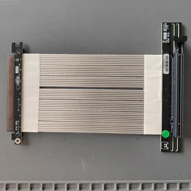 Alt view image 3 of 6 - PCIe 4.0 X16 Riser Cable High Speed PCI-e Gen4 Wire for GPU AI Server Vertical ATX Gaming RTX4090 RX6900XT X570 B550 Extension(K33SH-SI)(15CM)