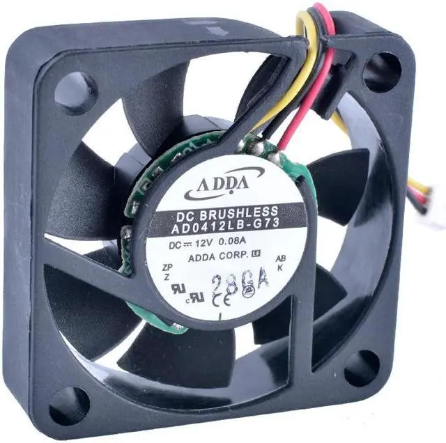 Main image of AD0412LB-G73 4cm 40mm fan 40x40x10mm DC12V 0.08A 3lines 3pin Dual Ball Bearings Quiet Cooling Fan for Micro Devices