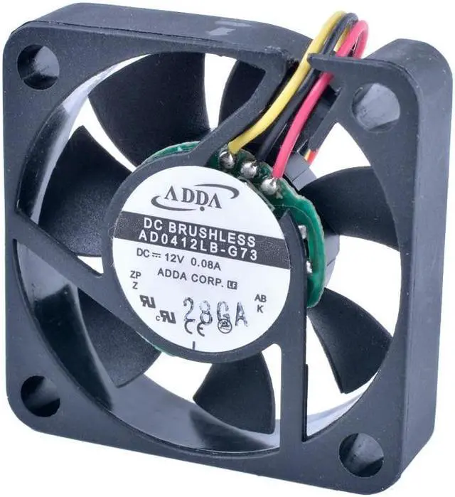 Alt view image 4 of 4 - AD0412LB-G73 4cm 40mm fan 40x40x10mm DC12V 0.08A 3lines 3pin Dual Ball Bearings Quiet Cooling Fan for Micro Devices