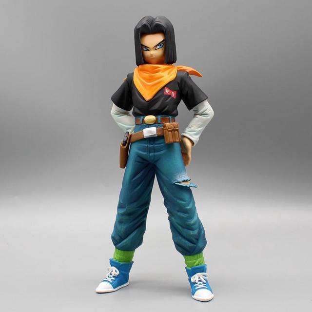 24CM Anime Dragon Ball Z Android 17 18 Figure Android 18 PVC Action Figures  Collection Model Toys for Children Christmas Gifts