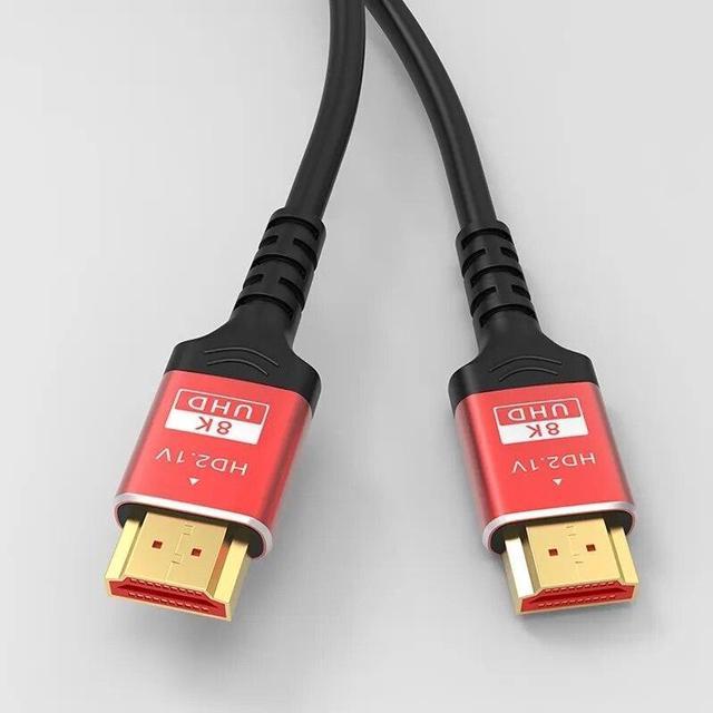 D2 Diffusion - D2 Cable HDMI 2.1 Ultra HD 8k Connecteurs en OR Nylon Tressé  - High Speed par Ethernet Full HD 1080P / 2160P 60Hz 3D TV PS5 - Câble  Triple
