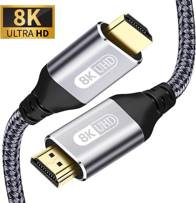 HDMI 2.1 Cable HDMI Cord 8K 60Hz 4K 120Hz 48Gbps EARC ARC HDCP Ultra High  Speed HDR for HD TV Laptop Projector PS4 PS5(2m) 