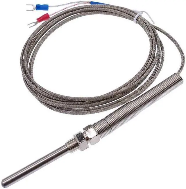 Main image of 30mm K type thermocouple probe type thermocouple stainless steel probe thermocouple 0~400 temperature sensor (line length 2m)