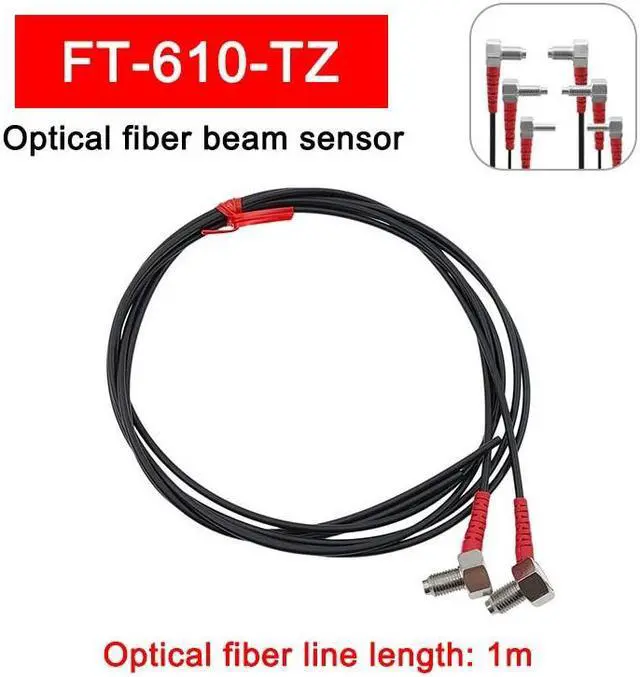 Main image of 1m Optical Fiber Reflection Sensor M3 M4 M6 Optical Fiber Beam Sensor Switch(FT-610-TZ)