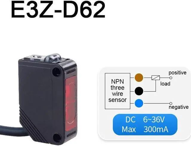 Main image of Infrared Photoelectric Switch Sensor Diffuse Reflection DC12V-24V with Bracket(E3Z-D62)