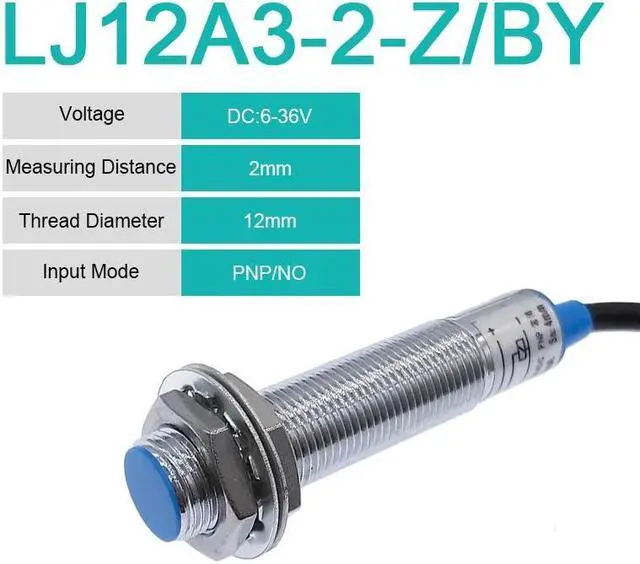Main image of LJ12A3-4 BX BY AX AY inductive proximity switch lj12a3-4-z/bx npn lj12a3-4-z/ax  pnp sensor NO NC DC5~36V 4mm detection distance(LJ12A3-2-Z-BY)